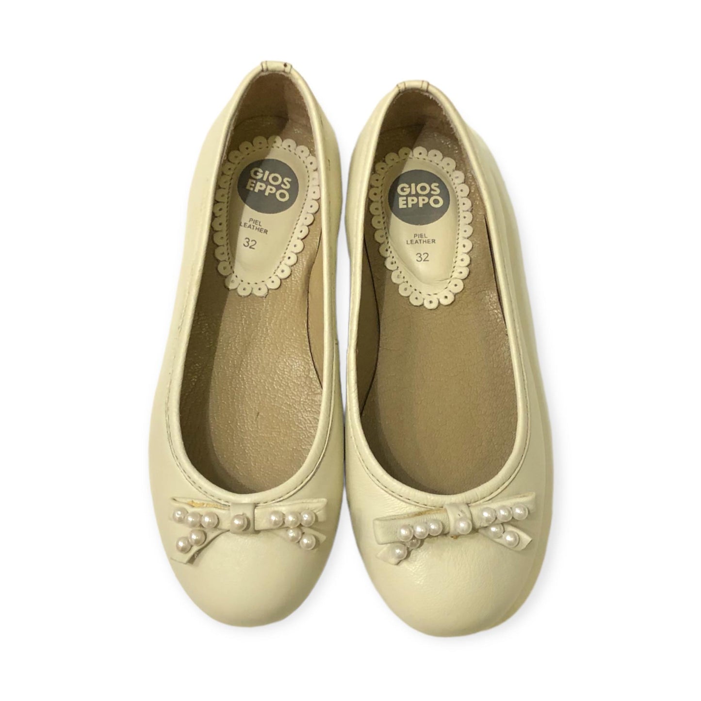 Discrete Beige Ballerinaskor, Stl 31-38