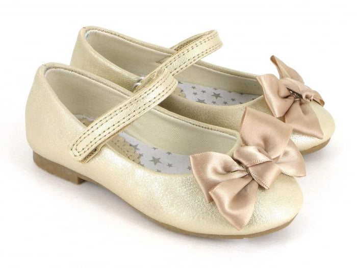 Lacito Gold Ballerinaskor, Stl 24-30