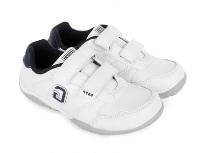 Juami New White/Navy Gympaskor, Stl 24-31